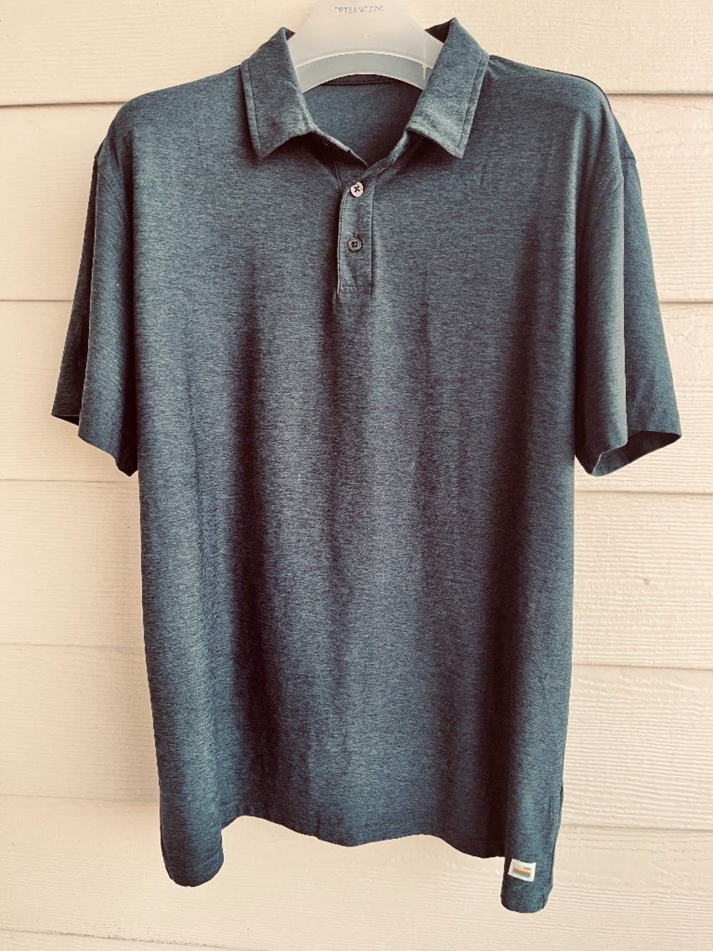Vuori Strato Tech Polo Stretch Performance Shirt L ( p2p 22,5”) Mens Golf Gym